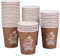 NUZEKY Paper Coffee Cups: 50 Pack 8oz Strong Disposable Coffee & Tea Cups Recyclable Hot Drink Cups - Lightweight Coffee, Chocolate, Elegant Paper Cups for Party, Camping, Picnic, Travel - Teacups