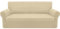 Granbest Strecken Sofabezug 3 Sitzer Superweich Elasthan Sofaüberwurf für Hunde Haustier Couchbezug Möbelschutz mit Elastischen Boden (3 Sitzer, Khaki)