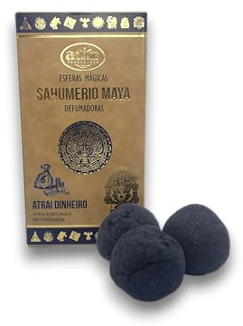 HOSTENATURA Bombitas Defumación Maya Atrae Dinero AUM FRAGANCES - Esferas Mágicas Sahumerio Incienso Maya 8 bombitas