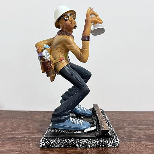 Doyomtoy Rap Star Cool Hip Hop Legends Resin Ornaments, Car or Desktop Statues, for Cake Topper, Living Room, Office, Guy Doll Rapper 2Pac, Shakur, Pac, Snoop…… (Glöckchen)