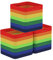 Eblog 27,9 cm große Aufbewahrungskörbe, Baumwollseil, gewebte Körbe, Organizer für Wohnzimmer (3 Stück, Regenbogen)