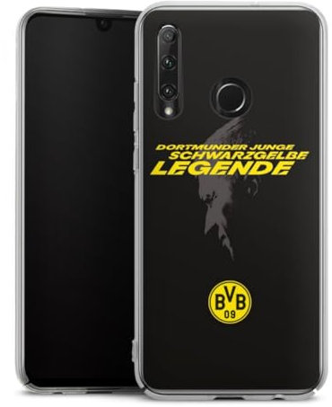 Hard Case kompatibel mit Huawei Honor 20 Lite Schutzhülle transparent Smartphone Handy Hülle Marco Reus Borussia Dortmund BVB
