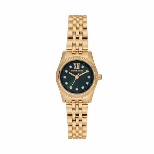 Michael Kors Lexington Watch für Damen, 26mm Quarz-Dreizeigerwerk mit Edelstahlarmband