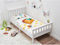 Panana 3ft Single Wooden Bed Frame Solid Pine Wood Furniture Shaker Stylish Finished Headboard High Foot End Adults Kids Teenagers 98X198X82cm(White, 3 ft Single with Safe Guard Rail)