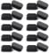 OSDUE Oval Plastic End Caps, 20PCS 30 * 15mm Black Plastic Plug, Non-Slip Furniture Feet Pads, Table Foot Cover Caps Floor Protectors for Bed Chair Sofa Table Shelf（1.18” x 0.59”）
