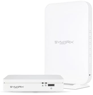 SYMARIX TGU 41 G.hn & TGU 44 G.hn AP WiFi 6 Wave-2-Technologie Gigabit-Ethernet über Telefonkabel Set Master & Slave