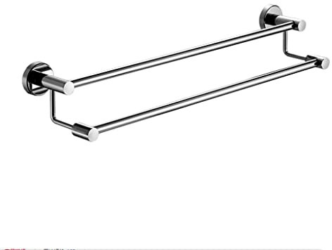 Porte-serviettes double 40 80 cm en acier inoxydable 304 fixation murale porte-serviettes barre de serviette de douche porte-serviettes étagère porte-serviettes de salle de bain (Size : 40cm)
