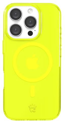 VELVET CAVIAR for iPhone 16 Pro Case Neon Yellow - Compatible with MagSafe [10ft Drop Tested]