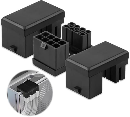 LLFYXM GPU VGA PCIe 8 Pin U Turn 180 Degree Angle Connector Power Adapter Board for Desktop Graphics Card,Reverse Type 3 pcs, Enhances Cable Management and Compatibility with All Major Graphics Cards