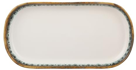 KASANOVA Oval Teller 30 x 16 cm Ozeanwasser Effekt