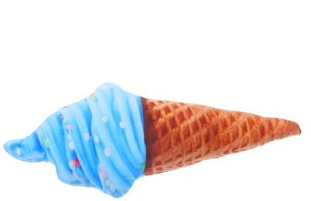 BCOATH Eiscreme Kissen Plüsch Kuschelkissen 46cm Bequemes Dekokissen Für Wohnzimmer Und Kinderzimmer Weiches Eistüten Kissen Zum Kuscheln Und Nickerchen
