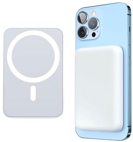 Cargador Inalámbrico Power Bank para iPhone, 10000mAh Magnetico Powerbank, Bateria Externa Carga Rapida Portatil, Compatible con iPhone 12/13/14/15/16/17 Pro MAX/Pro/Air/Mini/Plus