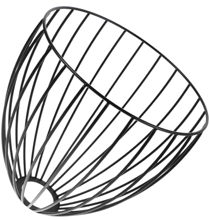 CRAFTHROU Moderner Metallener Lampenschirm in Schwarzem Vogelkäfig Design aus Eisen Einfache Installation und Reinigung für Wohnzimmer und Deckenbeleuchtung