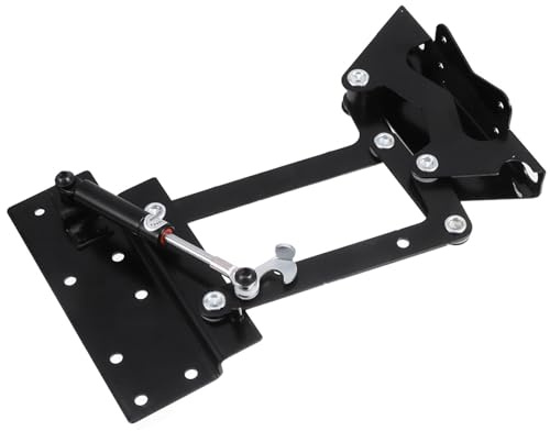 Alasum Hydraulisches Höhenverstellbares Tischgestell aus Kaltgewalztem Stahl mit Gasdruckfeder und Federscharnier für Klappbaren Couchtisch im Wohnprojekt Schwarz Zufälliger Stil