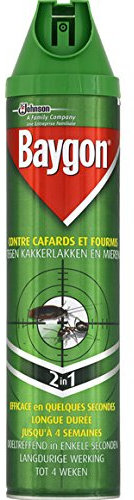 Baygon Spray contro insetti striscianti., Scarafaggi, Formiche, azione immediata e lunga durata, senza profumo la bomba di 400 ml Prezzo unitario – Spedizione Veloce e pulita
