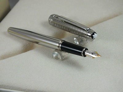 Montblanc Füllfederhalter Classic Stahl Steel II 9944