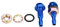 2pcs Buse de Lave Glace Essuie Voiture Nettoyant en Vaporisateur Gicleur Pare Brise Universel (Blue) Autres accessoires-Buses De Personnalisées