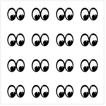Quattroerre 14224 Sticker Adesivo 3D Mini Symbol Occhi