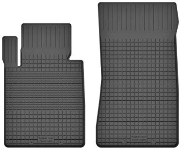 2 Stück Gummifußmatten Vorne kompatibel mit Mini ONE Cooper Cabrio PACEMAN 2004-2016 ideal angepasst