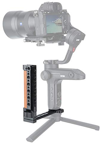 Niceyrig - Impugnatura laterale in legno per DJI Ronin S, Ronin-SC, DJI RS 2 / DJI RSC 2, Zhiyun Crane 2 / Gru V2 Series Handheld Gimbal Stabilizzatore
