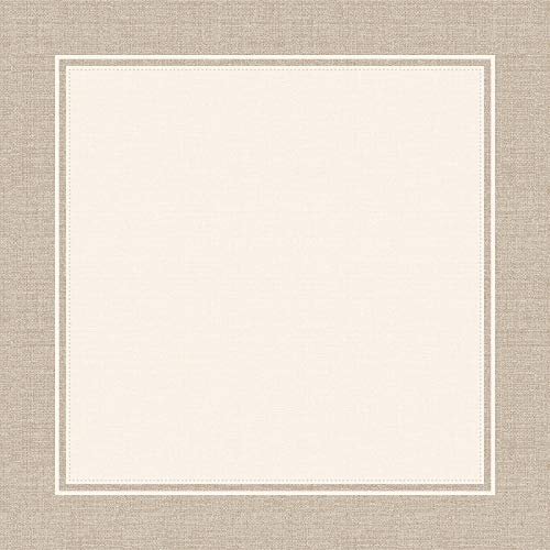 Mank Tischdecken aus Airlaid | Mitteldecken 80 x 80 cm Tischdecke für Gastronomie und Feiern | 20 Stück| Brooklyn (Beige-Beige Grey)