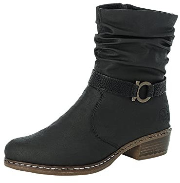 Rieker Y08R1, Stivali alla Moda Donna, Nero 00, 42 EU