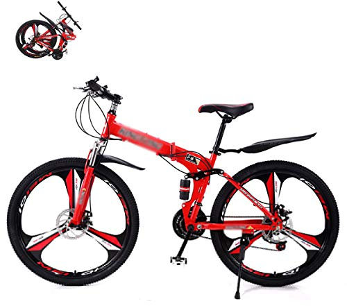 Faltbares Fahrrad, Klapprad Sport/Mountainbike/ultraleichte tragbare Klappfahrrad,Quick Fold System Falt-Fahrrad,24 * 26 Zoll Freizeit Fahrrad Falträder 24 * 27Geschwindigkeit