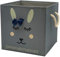 Sappralot Kids - Hase Aufbewahrungsbox grau für Kinder, Baby Aufbewahrungskorb, schöne praktische Spielzeugkiste für jedes Kinderzimmer, kompatibel mit IKEA Kallax Regale (33x33x33), Hase (Marine)