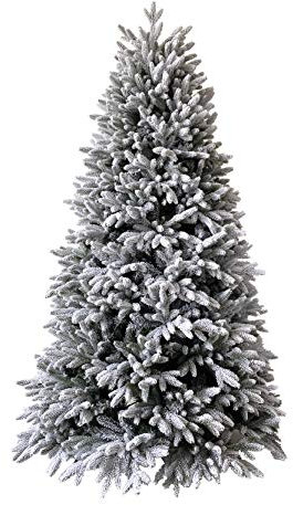 XONE Albero di Natale Kennedy INNEVATO 210cm | Pino Realistico ed Elegante con Neve | Abete in PE Effetto Real Touch + PVC Altissima qualità + Flock