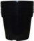 Muddy Hands Pack of 10 Black Plastic Plant Pots Outdoor Garden Round Nursery Herb Flower Planters (4 Litre)