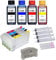 Nachfüllbare Tintenpatronen mit Auto Reset Chips 405 XL + 4 x 100 ml Tinte kompatibel mit Epson Workforce WF-7310, 7830, 7835, 7840, Pro WF-3820, 3825, 4820, 4825, 4830