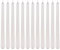 Set Stabkerzen Dinnerkerzen Leuchterkerzen Tafelkerzen Spitzkerzen metallische Optik 7 Stunden Brenndauer (25cm - 12 Stück, Perlmutt-Weiß)