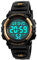 HMJIA Digital Uhren für Kinder 5ATM Sports Digitaluhr für Jungen Kinder Silikon Armbanduhr mit Datum/Wecker/LED/Stoppuhr/Stoßfes (Gold)