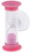 BEAUTYBIGBANG Sanduhr für Kinder Kinder Zahnbürste Sandglas Timer 2 Min Dusche Timer Mini Glas Sanduhr Saugnapf Timer Kochen Swivel Sanduhr Kinder Mini Sanduhr zum Zähneputzen von Kinderzähnen (Pink)