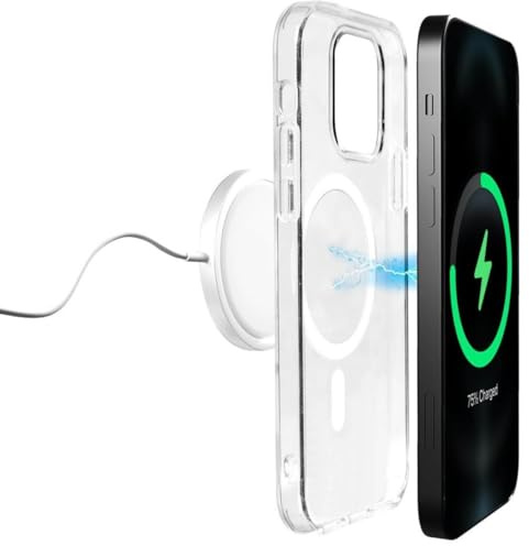 Puro Schutzhülle für iPhone 13 und 14; Transparentes TPU; MagSafe Ladung; Verstärkte Ecken; Schützt auf allen Seiten