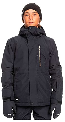 Quiksilver Mission – technische Snowjacke – Jungen Kinder – 10 – Schwarz
