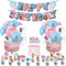 SUNSK Geburtstagsballons Katze Tier Luftballons Runde Latexballon Happy Birthday Girlande Katze Kuchen Topper Geburtstag Deko für Kinder 35 Stück