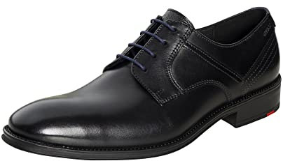 LLOYD Herren Schnürschuhe Gala | Männer Businessschuhe | Derby | Normalweit | Leder | lace-up | Shoes | Low-tie | Derby, SCHWARZ/Midnight, 46 EU / 11 UK