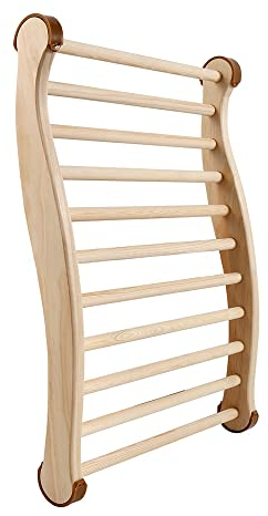 KELUNIS Natürliche Holz Sauna Rückenlehne, All Natural Finish S-Form Sauna Rückenlehne für Infrarot Sauna RuheUniversal