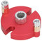 Gabarit de Goujon Auto-centrant, Kit de Gabarit de Goujon de Localisation de Poinçon avec 8 Douilles de Forage Guide de Perçage de Gabarit de Goujon pour le Travail du Bois (3 Mm