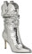 GUESS Stivali alla moda Benisa Donna, Serpente d'argento 040, 38 EU