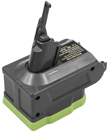 ZONADAH V7/V8 Battery Adapter for Ryobi 18V Battery Converted to Replace for Dyson V7V8 Battery Work for Dyson V7V8 Series Vacuum Cleaner Sweeper(Adapter only)
