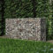 Tino Tech Steinkorb aus Verzinkter Stahl 200x50x100 cm Silber Steinkorb Gabionen Körbe Gabionen Zaun Gartenmauer Gabione aus Metall Garten Gabione Pflanzenwand Gabionen Gitter