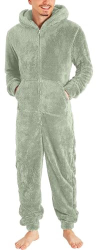 KONG JIMFAN Thermounterwäsche Herren Ski Latzhose Herren Sportbekleidung Rundhals Pullover Herren Thermounterhose Herren Lang Herren Laufhose Lange Unterhosen Herren(2-Mint Green,XXL)