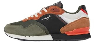 Pepe Jeans London Grade Leder Sneakers grün, braun