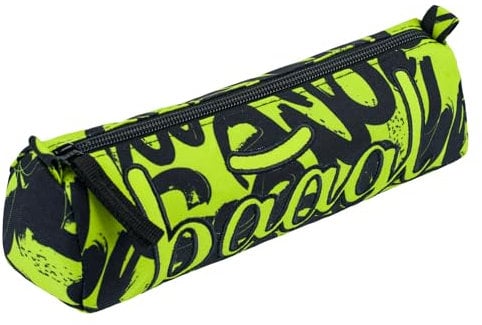 Baagl Platz Federmäppchen für Jungen Mädchen Teenager - Schulmäppchen für Schreibwaren - Schulsachen Federtasche, Kinder Federmappe, Etui für Schule (Lime)