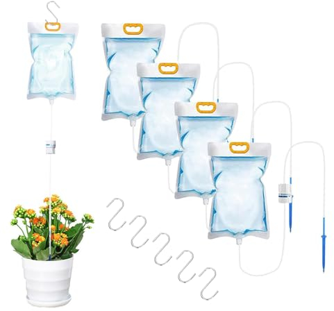 Gfamous 5 Pièces 3,5 L Systèmes d'Arrosage Automatique avec Aac d'Eau, Système D'irrigation Des Plantes, Dispositifs d'Arrosage des Plantes, pour Plantes en Pot - Pour Intérieur et Extérieur