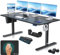 KESSER® Höhenverstellbarer Schreibtisch elektrisch 180cm x 80cm | Ergonomisch Steh-Sitz Schreibtisch | 3-Funktions-Memory Steuerung | Inkl. 360° Rollen & USB-Ladeanschluss Computertisch für Homeoffice