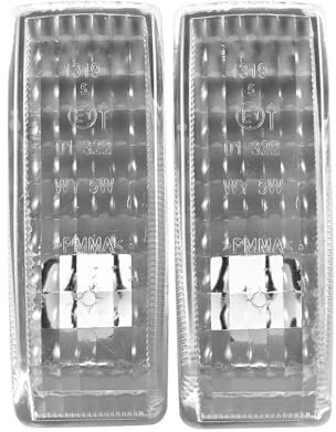 Für W124 Für R129 Für W140 Für W202 Für W201 2-Teiliges Auto-Kotflügel-Blinkerlicht-Blinker-Repeater-Lampenabdeckung Weiß Blinkerlicht