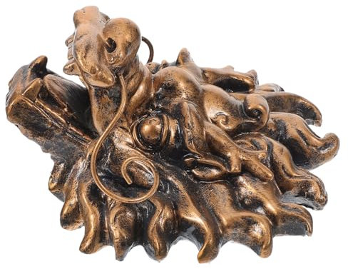 Milisten Fontaine Murale Extérieure Fontaine De Jardin à Tête De Dragon pour Jardin Et Villa Dimensions 13x15x8 Cm Finition Bronze Antique Décoratif Extérieur